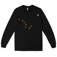 Black flag of alaska Long Sleeve Tee - linhVisuals