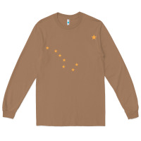 Toasted Coconut flag of alaska Long Sleeve Tee - linhVisuals