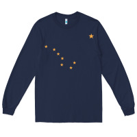 Navy flag of alaska Long Sleeve Tee - linhVisuals