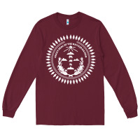 Burgundy great seal of the navajo nation faded style design Long Sleeve Tee - linhVisuals