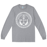Heather Grey great seal of the navajo nation faded style design Long Sleeve Tee - linhVisuals