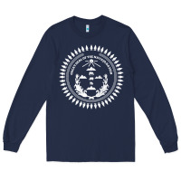 Navy great seal of the navajo nation faded style design Long Sleeve Tee - linhVisuals