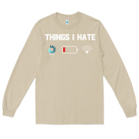 Mushroom funny things i hate low battery and wifi connection Long Sleeve Tee - linhVisuals