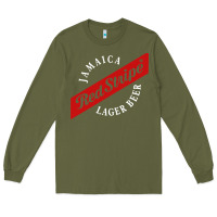 Army Green jamaica red stripe lager beer Long Sleeve Tee - linhVisuals