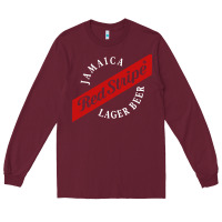 Burgundy jamaica red stripe lager beer Long Sleeve Tee - linhVisuals