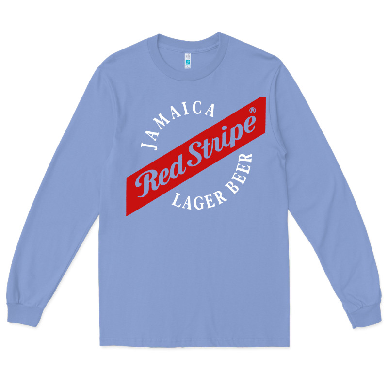 Jamaica Red Stripe Lager Beer Long Sleeve Tee by linhVisuals | Teevron