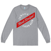 Heather Grey jamaica red stripe lager beer Long Sleeve Tee - linhVisuals