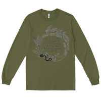 Army Green Lady Macbeth Shakespeare Quote Long Sleeve Tee - linhVisuals