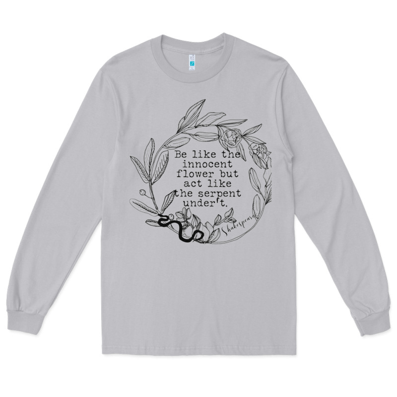 Lady Macbeth Shakespeare Quote Long Sleeve Tee by linhVisuals | Teevron