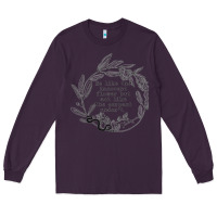 Plum Lady Macbeth Shakespeare Quote Long Sleeve Tee - linhVisuals