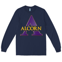 Navy Alcorn Athletics Long Sleeve Tee - linhVisuals