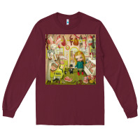 Burgundy Mark Ryden - The Magic Sircus Long Sleeve Tee - linhVisuals
