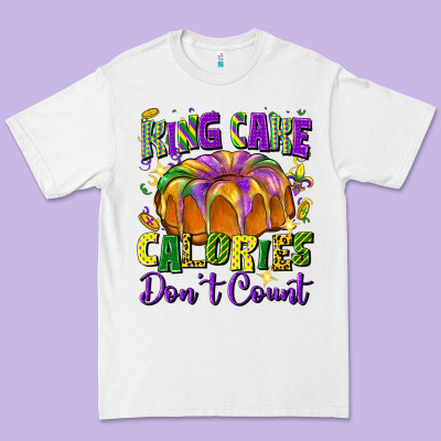 King Cake Calories Don't Count Premium Tee Designed By Fadigitalartstudio