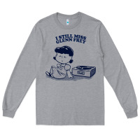Heather Grey i still miss glenn frey, vinyl collector fan design Long Sleeve Tee - linhVisuals