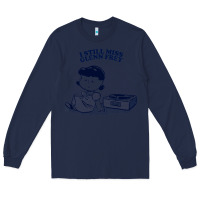 Navy i still miss glenn frey, vinyl collector fan design Long Sleeve Tee - linhVisuals