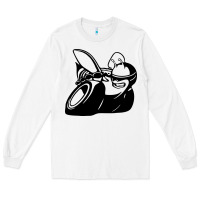 White Scat pack Long Sleeve Tee - linhVisuals