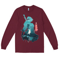 Burgundy Nier Automata Long Sleeve Tee - linhVisuals