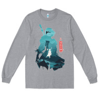 Heather Grey Nier Automata Long Sleeve Tee - linhVisuals