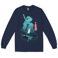 Navy Nier Automata Long Sleeve Tee - linhVisuals
