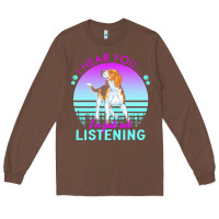 Chestnut beagle t  shirt i hear you i'm just not listening beagle lover t  shir Long Sleeve Tee - linhVisuals