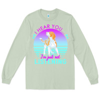 Matcha beagle t  shirt i hear you i'm just not listening beagle lover t  shir Long Sleeve Tee - linhVisuals