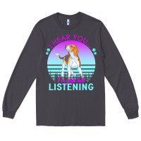 Smoke beagle t  shirt i hear you i'm just not listening beagle lover t  shir Long Sleeve Tee - linhVisuals