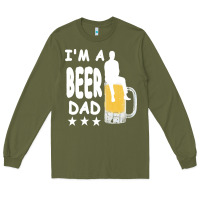 Army Green beer t  shirt beer t  shirt Long Sleeve Tee - linhVisuals