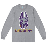 Heather Grey Ualbany Great Danes Long Sleeve Tee - linhVisuals