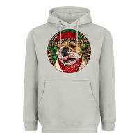 Moon Dust Christmas English Bulldog Heavyweight Hoodie - RanaPortraitStore
