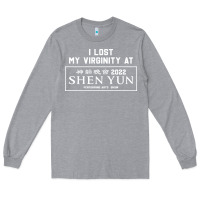 Heather Grey i lost my virginity at shen yun 2022   t shirt Long Sleeve Tee - linhVisuals