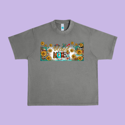 Blessed Nurse Libbey Glass Urban Heavy Tee Designed By Bundleandbundleshop