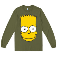 Army Green kartun bart simpson mask Long Sleeve Tee - linhVisuals