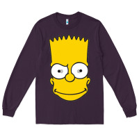 Plum kartun bart simpson mask Long Sleeve Tee - linhVisuals