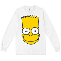 White kartun bart simpson mask Long Sleeve Tee - linhVisuals
