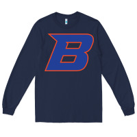 Navy new-boise-state Long Sleeve Tee - linhVisuals