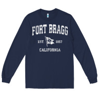 Navy fort bragg california ca vintage boat anchor flag design tee Long Sleeve Tee - linhVisuals