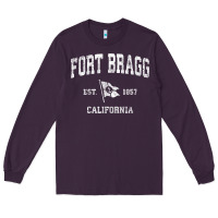 Plum fort bragg california ca vintage boat anchor flag design tee Long Sleeve Tee - linhVisuals