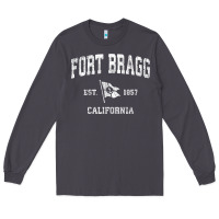 Fort Bragg California Ca Vintage Boat Anchor Flag Design Tee Long Sleeve Tee | Teevron