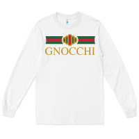 White Gnocchi Classic Fashion Parody Pasta Noodles Italian Long Sleeve Tee - linhVisuals