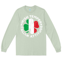 Matcha irish temper italian attitude t shirt st patrick's day t shirt Long Sleeve Tee - linhVisuals