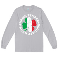 Moon Dust irish temper italian attitude t shirt st patrick's day t shirt Long Sleeve Tee - linhVisuals