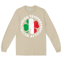 Mushroom irish temper italian attitude t shirt st patrick's day t shirt Long Sleeve Tee - linhVisuals
