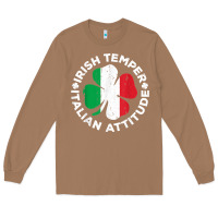 Toasted Coconut irish temper italian attitude t shirt st patrick's day t shirt Long Sleeve Tee - linhVisuals