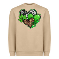 Mushroom st patricks day hearts Heavyweight Sweatshirt - Jasminsmagicworld
