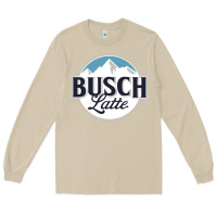 Mushroom BUSCH LATTE COOL Long Sleeve Tee - linhVisuals