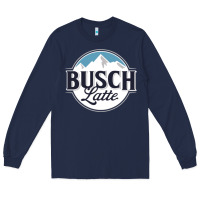 Navy BUSCH LATTE COOL Long Sleeve Tee - linhVisuals