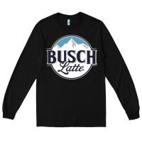 Black BUSCH LATTE COOL Long Sleeve Tee - linhVisuals
