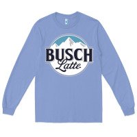 Colony Blue BUSCH LATTE COOL Long Sleeve Tee - linhVisuals