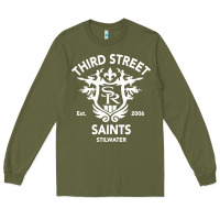 Army Green saints row 3 tribute emblem Long Sleeve Tee - linhVisuals
