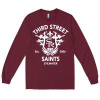 Burgundy saints row 3 tribute emblem Long Sleeve Tee - linhVisuals
